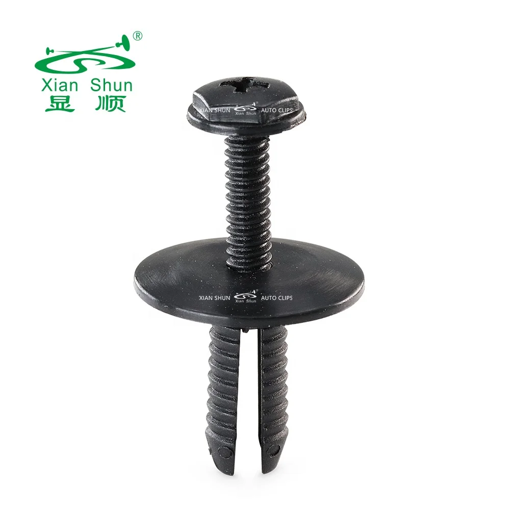 Xianshun auto clip fender liner push typr retainer for bumper grille hood quater fender pillar interior