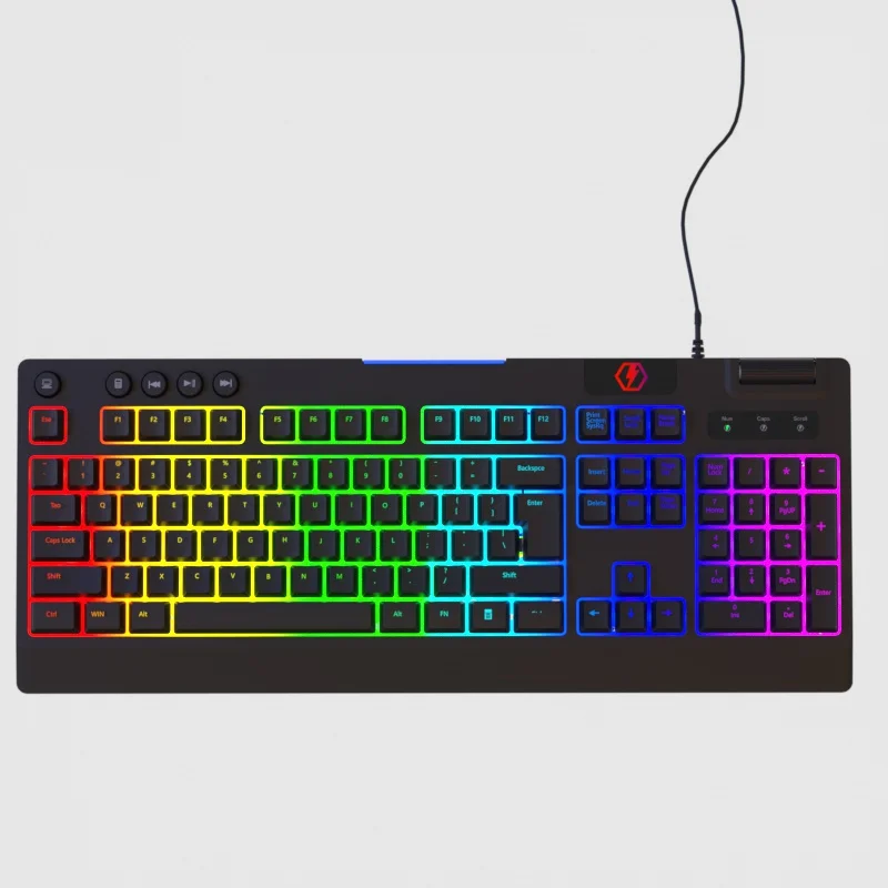Ultra Wired Waterproof Portable Gaming RGB Anti-Ghosting Mobile Mechanical keyboard for Windows Game