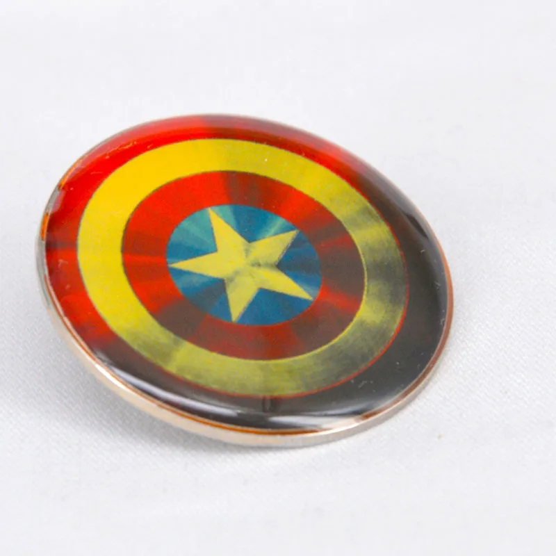 Photo Printing Universe Collectible Captain Avenger Witch Marvel Pins with Dome Epoxy