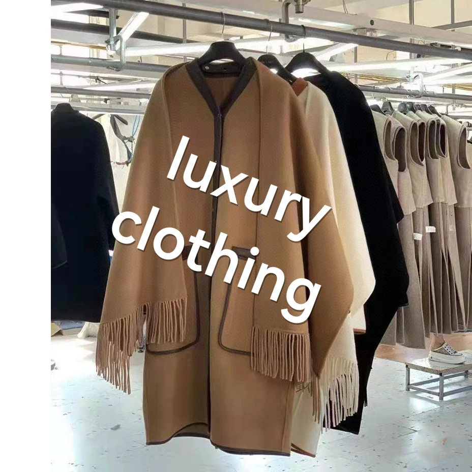 2023 In stock high quality luxury  women brand designer famous Inspiration design  letter floral designer clothing coat