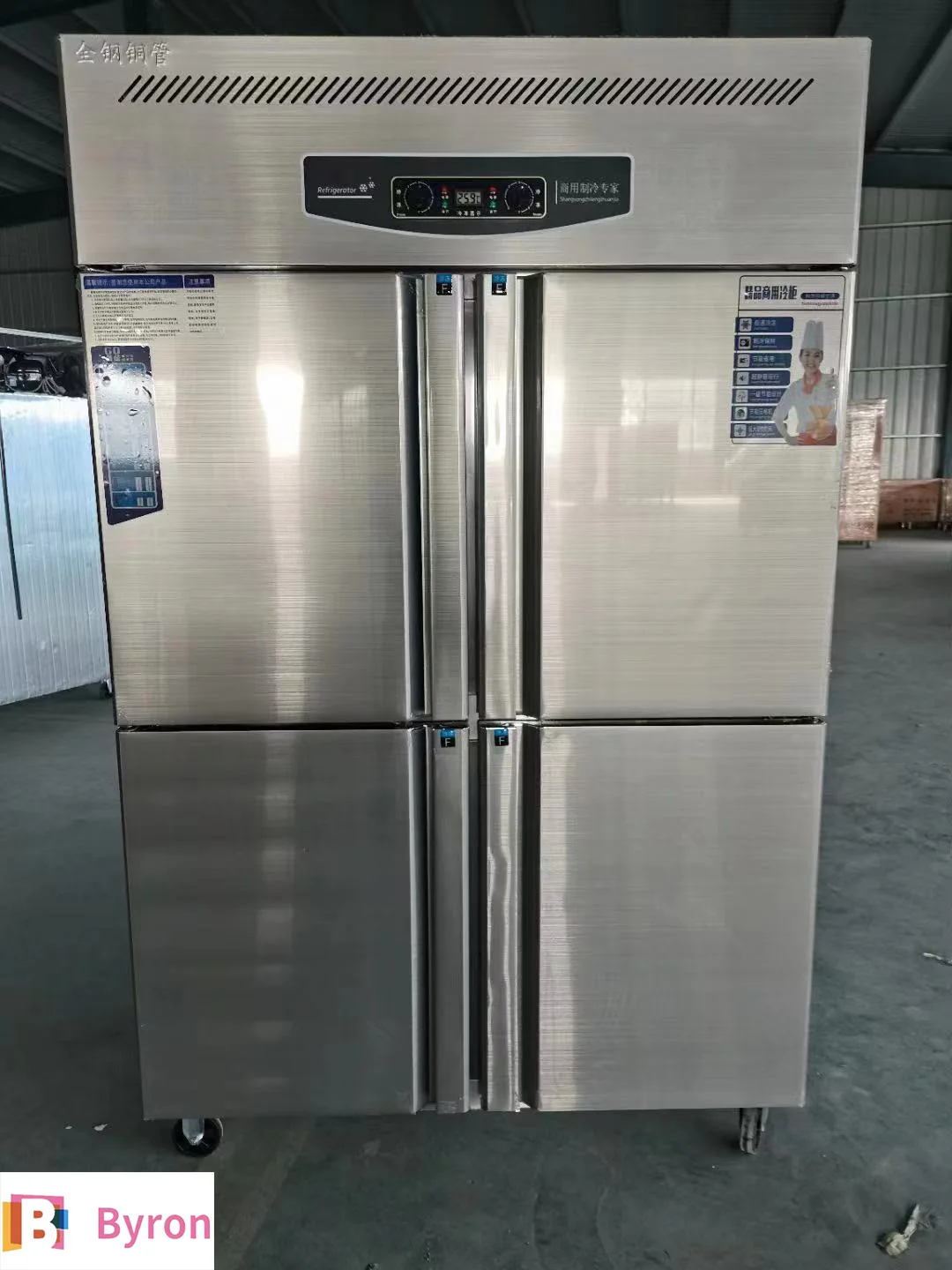 Shrimp/Fish/Squid/Scallops Stainless Steel Belt Tunnel Freezer  Large Capacity Stainless Steel Refrigerator