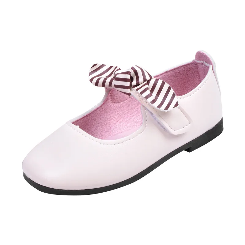 
2020 spring baby girls little leather footwear children school nude princess kids single flat ballet shoes 