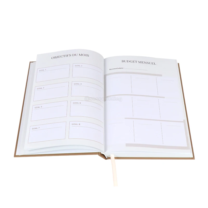 Custom Budget Planner Monthly Finance Organizer Personalized Hardcover Planner Journal Printing