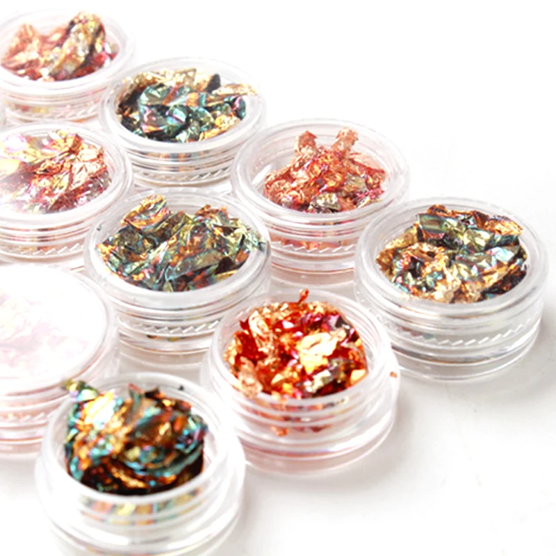 
hot sale design beautiful colors nail art gold foil leaf nail art for nail decoration 