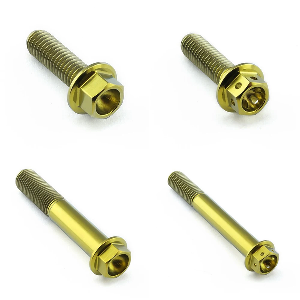 Titanium Bolts For Honda Wheel Hub Disc Brake Fairing Banjo Socket Countersunk Flat Head 10Mm M4 X60Mm M6X1.0 M10 Titanium Bolts