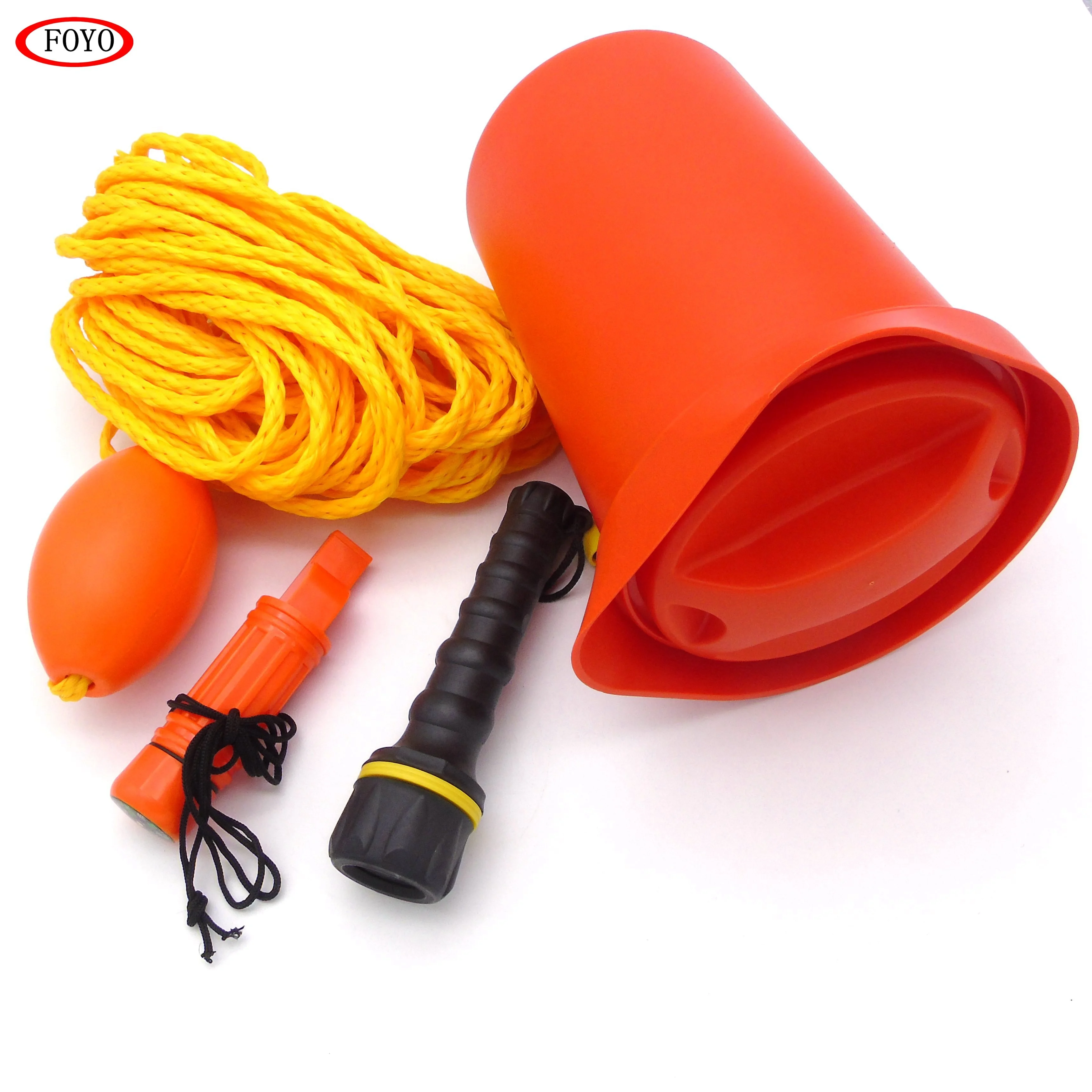 Foyo Hot Sell Safety Equipment Marine Bailer Bucket Safety Kit Survival Tools For Boat