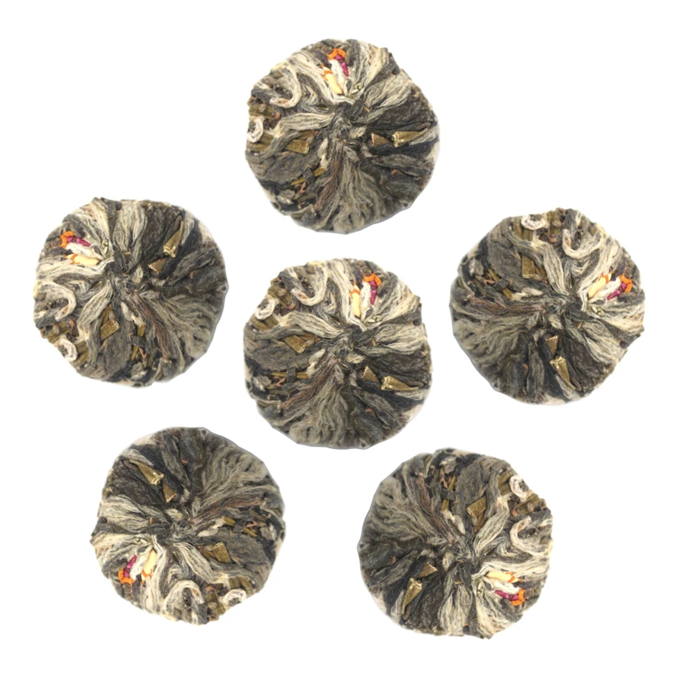Factory Price Handmade Bloom Tea Ball, Jasmine Fairy, Chinese Blossom Flowering Tea With Different Types Blooming Tea