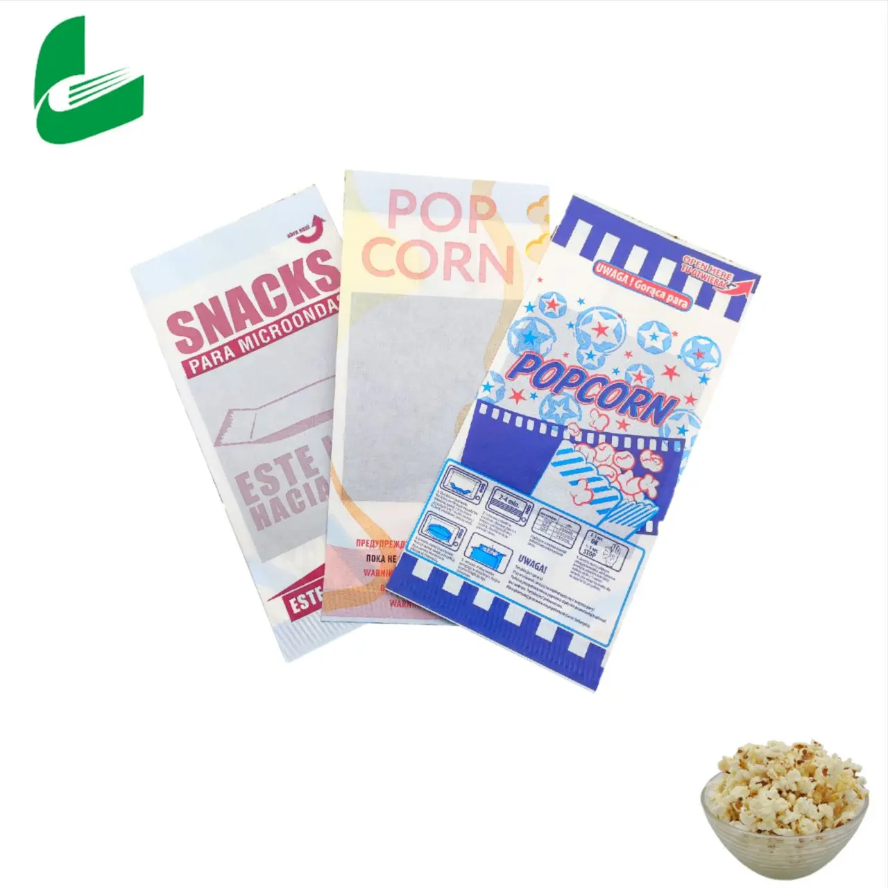 Huafeng popcorn bag  microwave popcorn paper bags