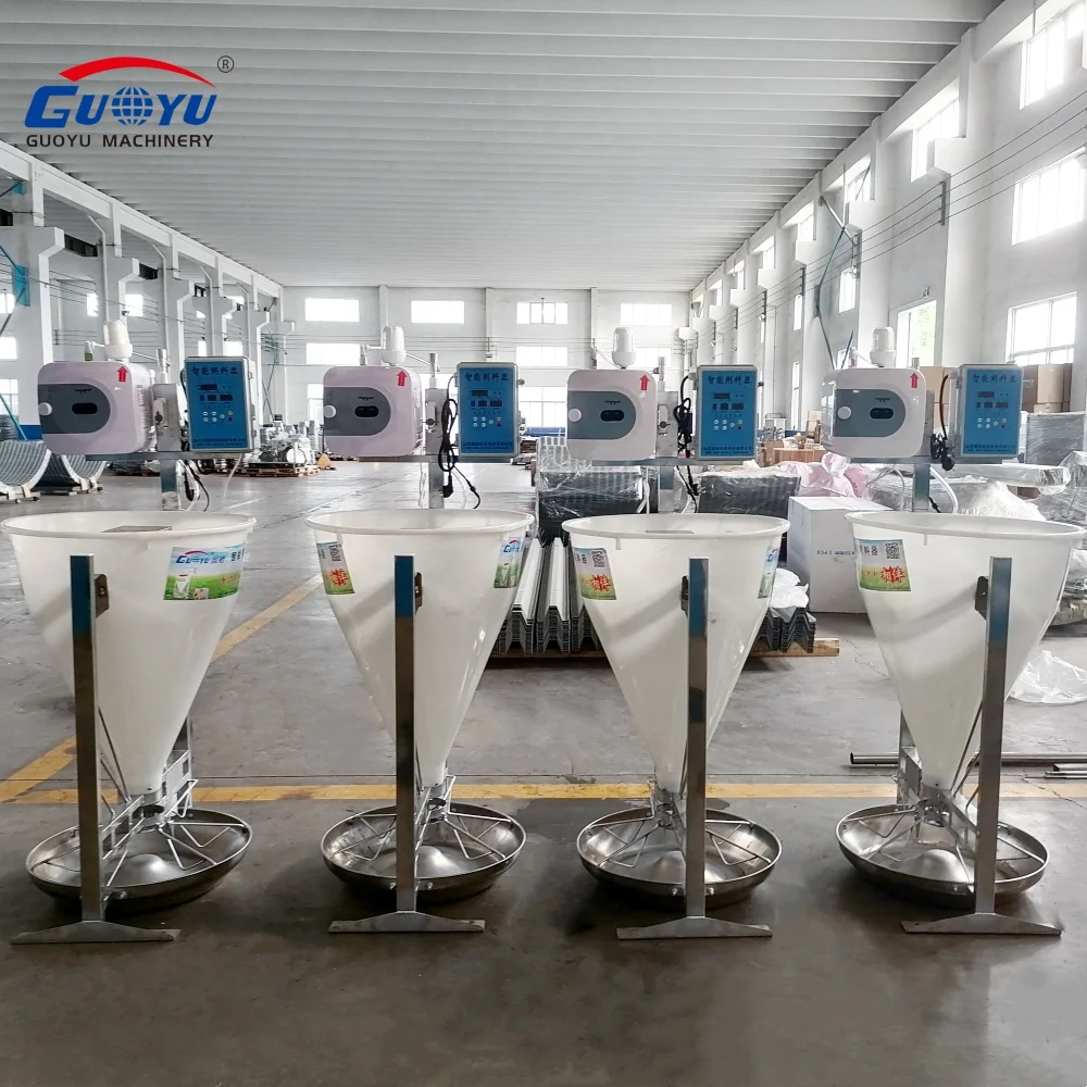 plastic pig feed trough pig feeder automatic heating feeder for pigs piggery farming