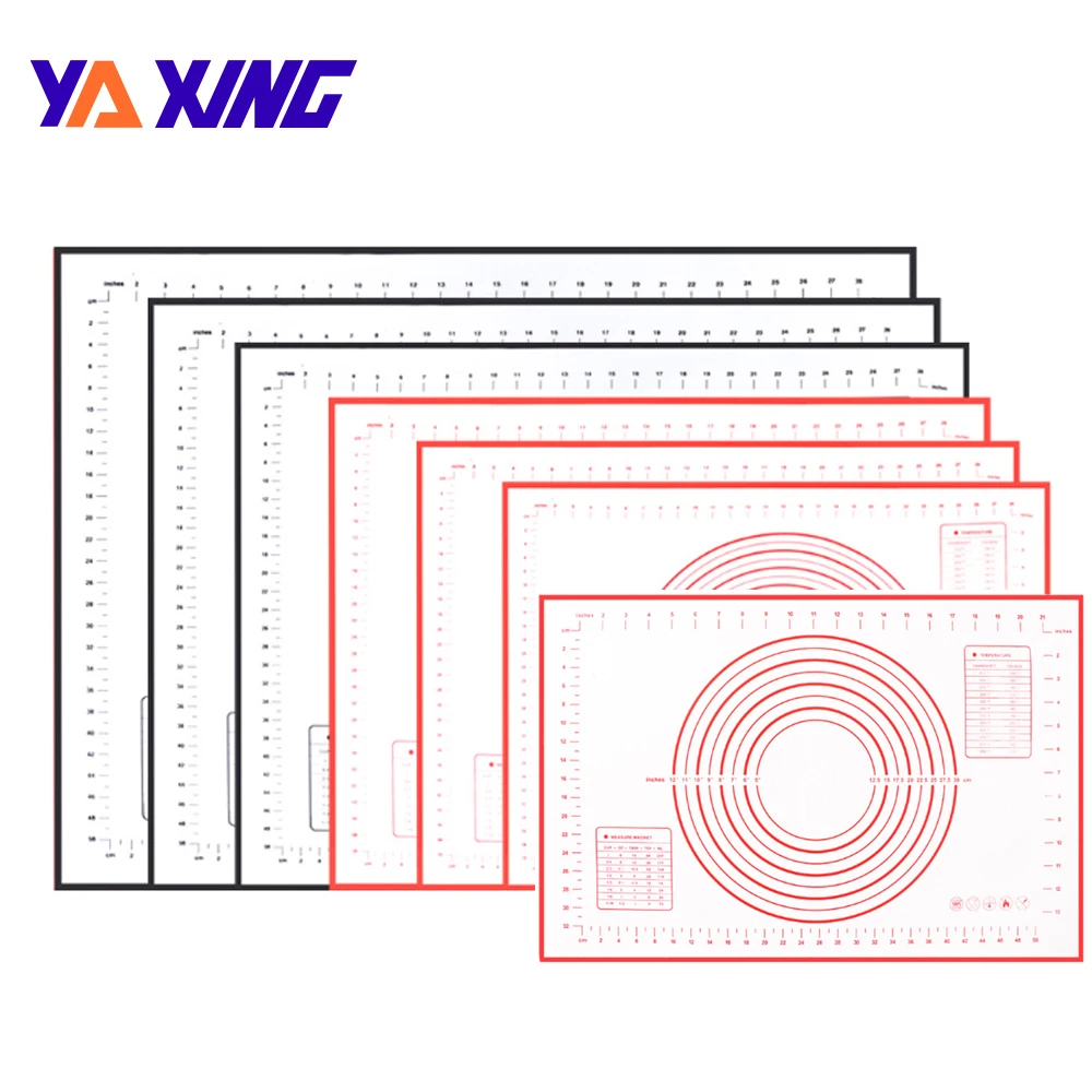 Силиконовый коврик для выпечки теста, силиконовый коврик для раскатки теста с измерением