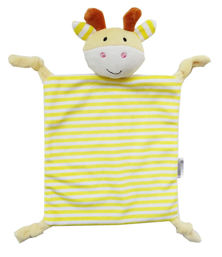 New super soft plush toy comfort blanket for baby
