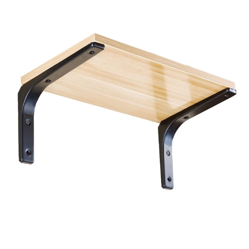 Furniture Sheet Metal Stamping Powder Coated Steel Floating Wall Shelf Bracket For Wood