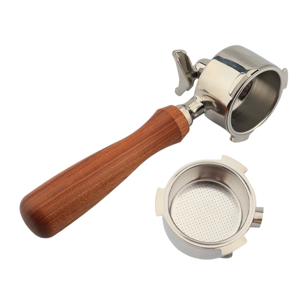 Rosewood Coffee Portafilter 51mm Stainless steel Double Spout Portafilter 51mm Coffee Accessories