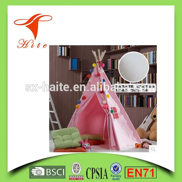 100%cotton Kids Teepee Tent with Padded Mat & Light String& Carry Case- Kids Foldable Play Tent for Indoor Outdoor
