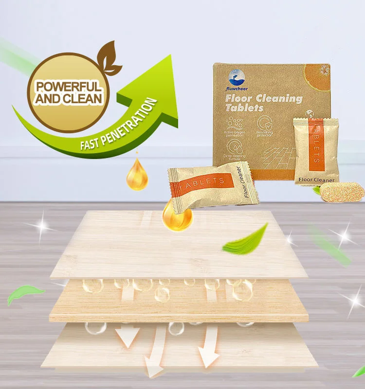 Многофункциональные экологически чистые таблетки для чистки пола без вреда