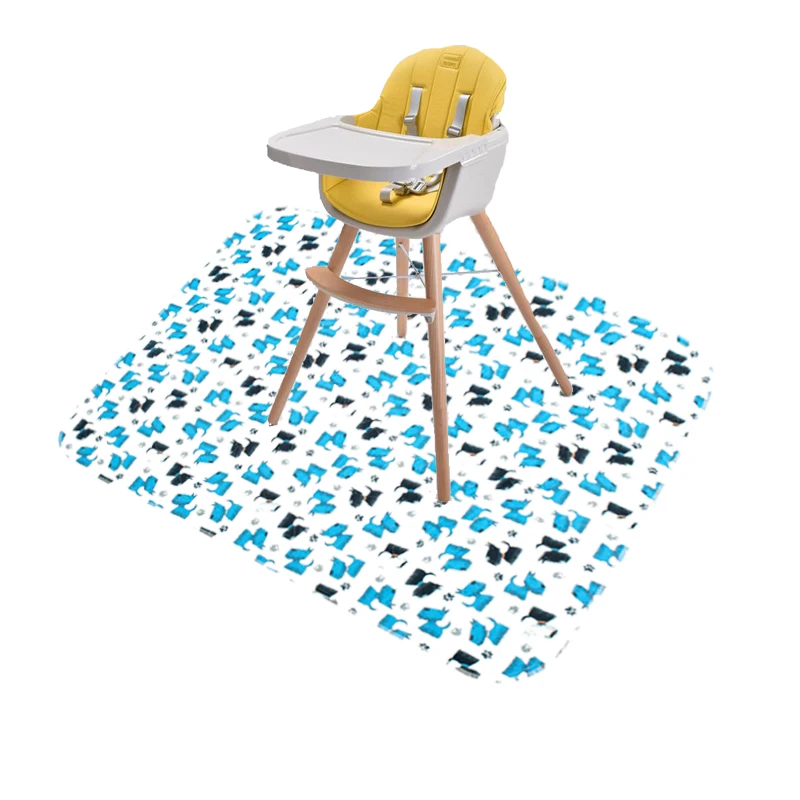 Baby Mat Manufacturer Waterproof Under High Chair Sprinkle Play Anti Slip Splat Mat Baby