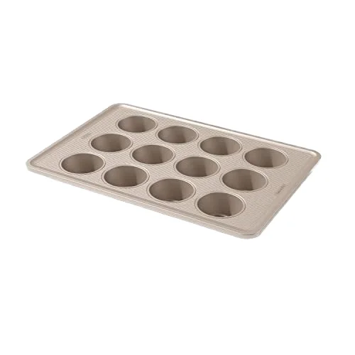 0.8mm Nonstick Mini 6-Holes Ceramic Bakeware Textured Base Muffin Pan with Carbon Steel Cupcake/Cake Tools