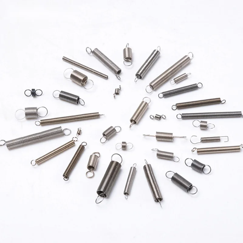 Customized size stainless steel lifting spring single and double hook tension spring double torsion spring