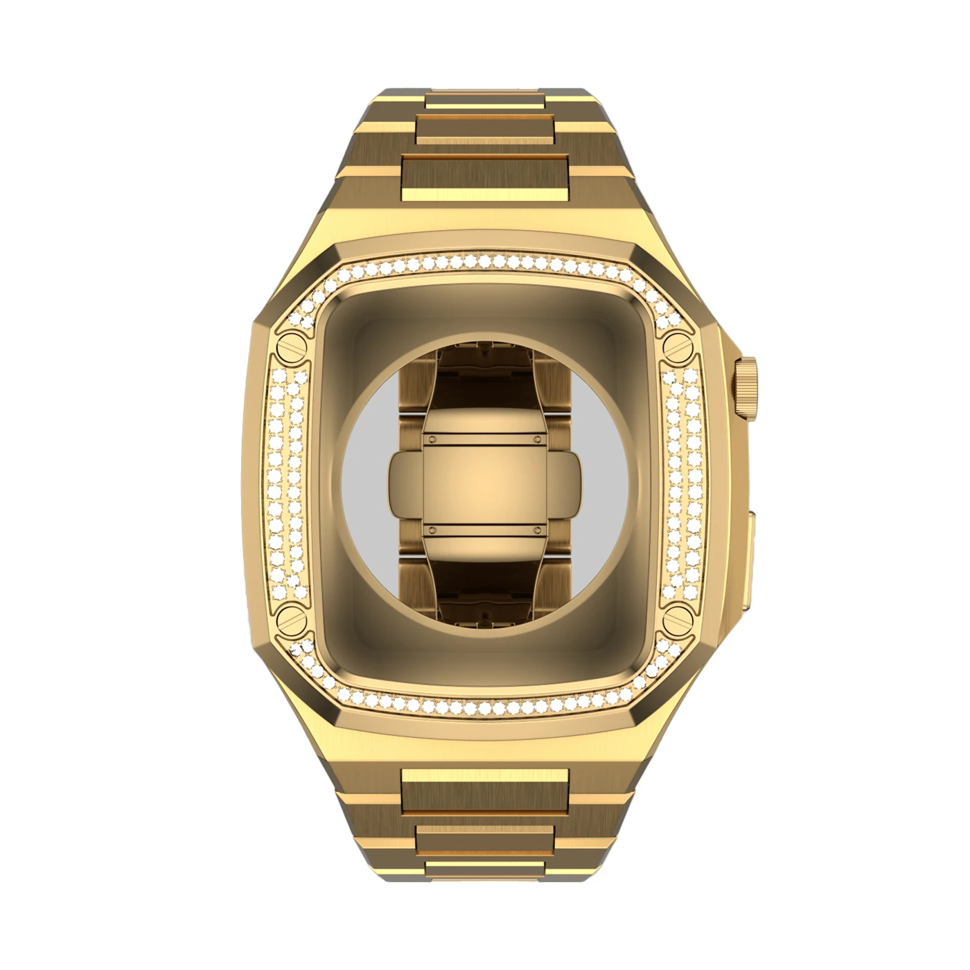 Private Brand Luxury Design Stainless Steel Smart Watch Strap For Apple Watch 45mm 44mm 41mm