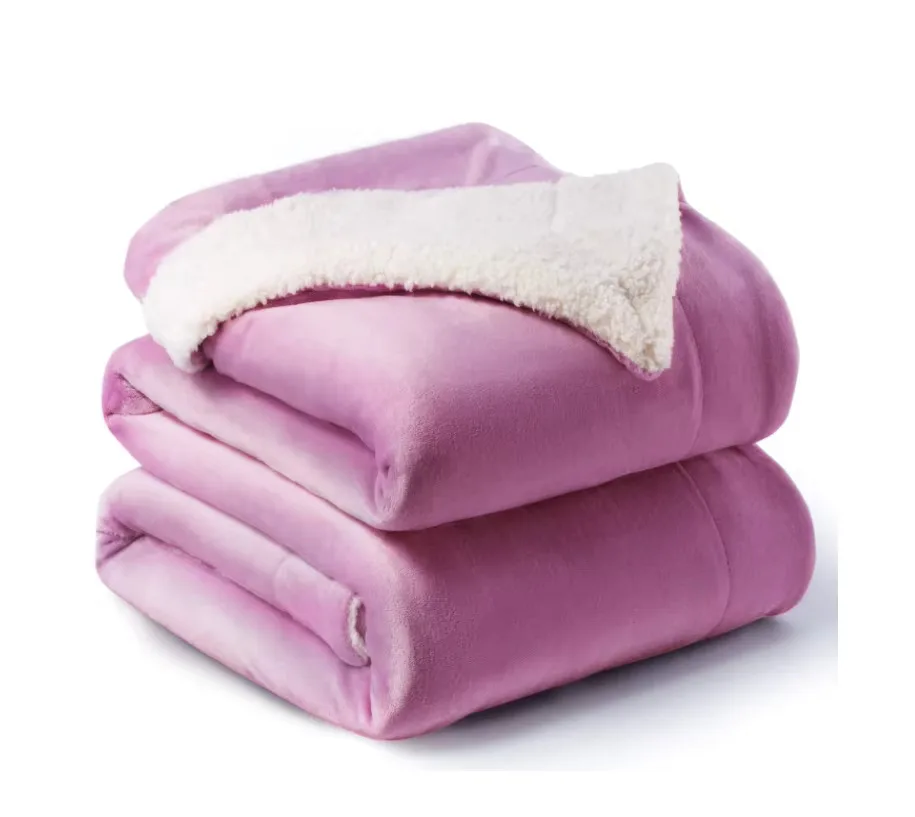 Custom Luxury Warm Fabric Ultra Soft Throw fleece Blankets Plush Sherpa Throw Blanket Throw Blanket
