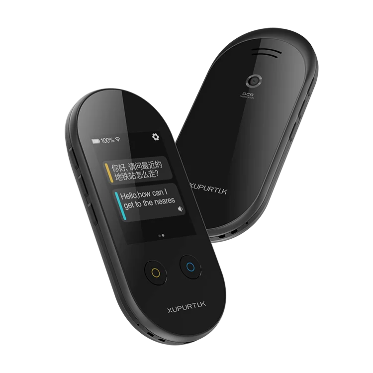 Портативный 2,4 дюймовый сенсорный экран 106 + язык умный переводчик голоса с переводчиком камеры