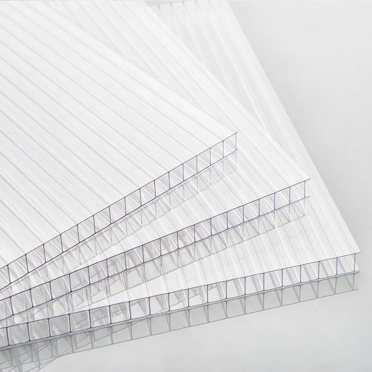 High Quality 6mm 8mm 12mm chamber polycarbonate celular sheet Twin Wall Hollow Colored Lexan Polycarbonate Sheet