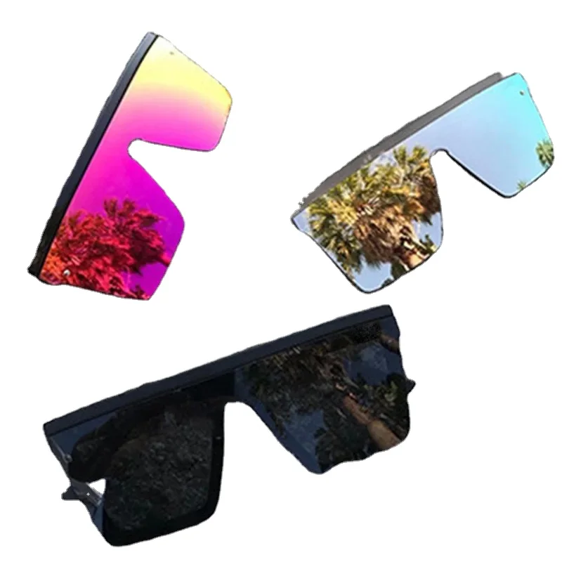 Оптовая продажа негабаритные солнцезащитные очки в квадратной оправе Модные Дизайнерские мужские большие роскошные модные женские розовые