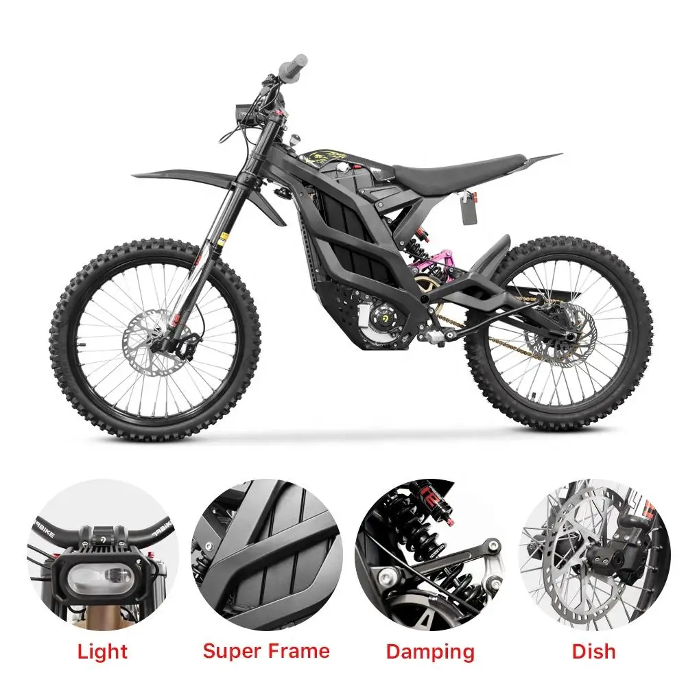 79 Bike 8000W Aluminum Alloy Full Suspension Mid Drive Ebike Electric Dirt Bike Off Road 72V Electric Bike