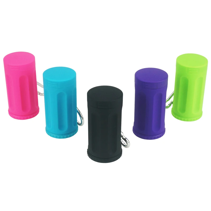 Durable Outdoor Public  Pocket ABS Candy Color Ashtray For Iqos Servitude With Lid And  Key Chain