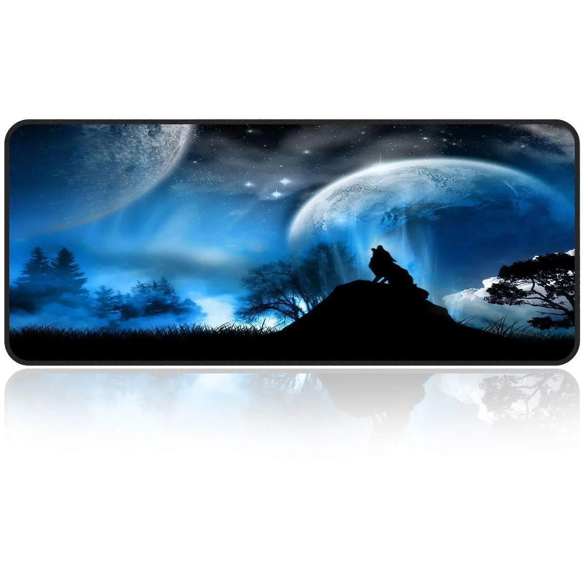 New Arrival Custom Keyboard Sublimation Mats Stitched Beautiful Scenery  Mouse Pad Large Mouse pad For Gaming
