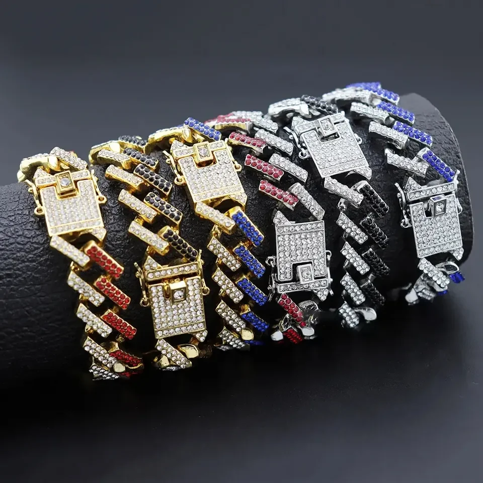 Wholesale Custom 6-16mm PVD color high quality Hip Hop Cuban Curb Link Men Miami 18k Gold Chain Necklace