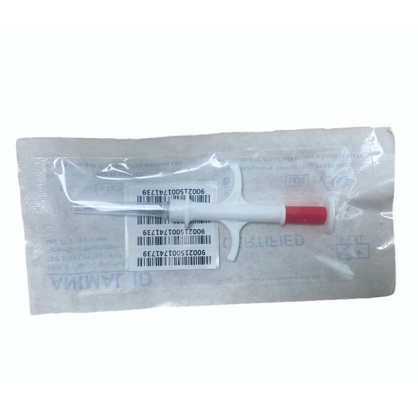 RFID Pet ID Transponder 1.25*7mm FDX-B ICAR RFID Animal Microchip