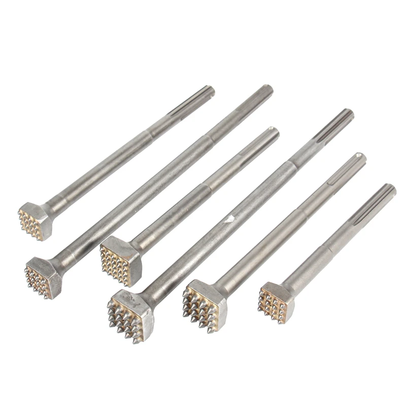 SDS MAX Shank Alloy Point Groove Gouge Flat Chisel Hammer Drill Bits Stone Slab Bridge Wall Cement Pavement Chisel