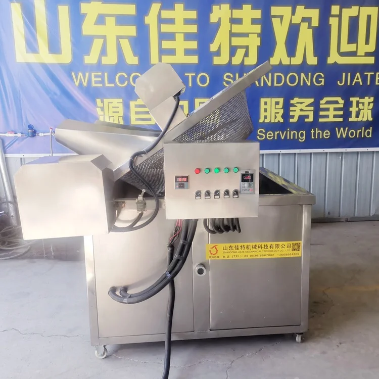 China supply panipuri snacks batch fryer machine potato chips garlic frying machine batch