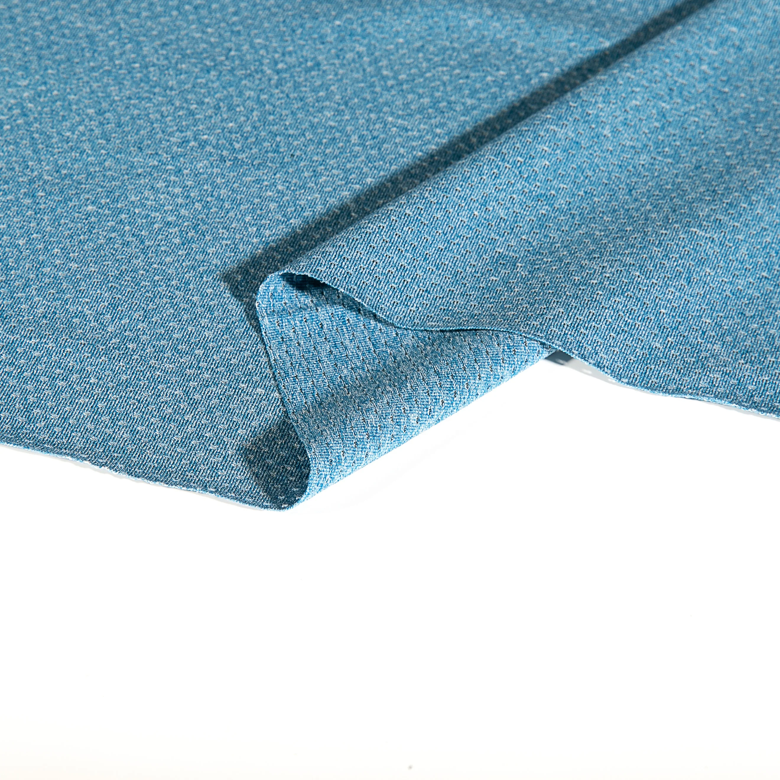  47%Polyester 48%Cation 5%Spandex Mesh Knitted Fabric For Sportswear And T-shirt