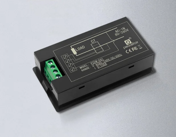 Peacefair AC Single Phase Digital Wattmeter Power Energy Kwh Meter Ammeter 220V 100A Homekit PZEM-061 with Coil