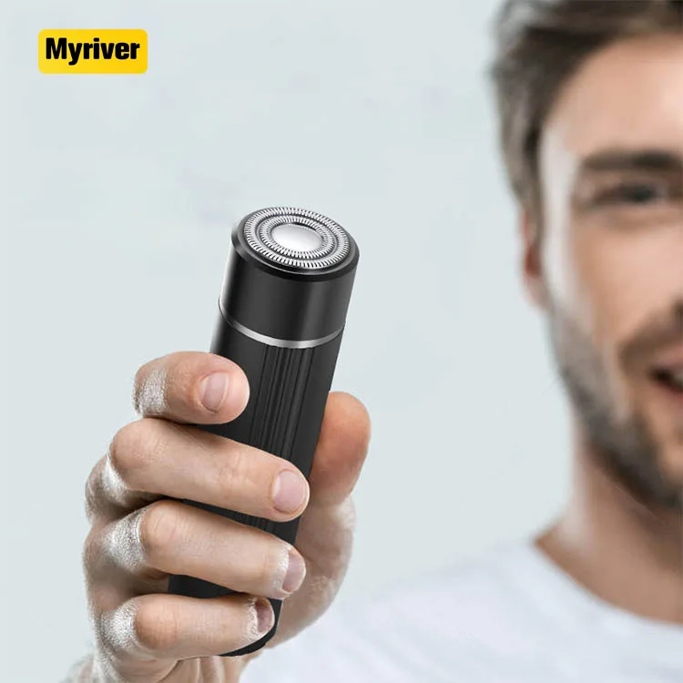 Myriver Custom Hot Sale Waterproof Electric Hair Portable Beard Trimmer Men Head Face Shaver Electric