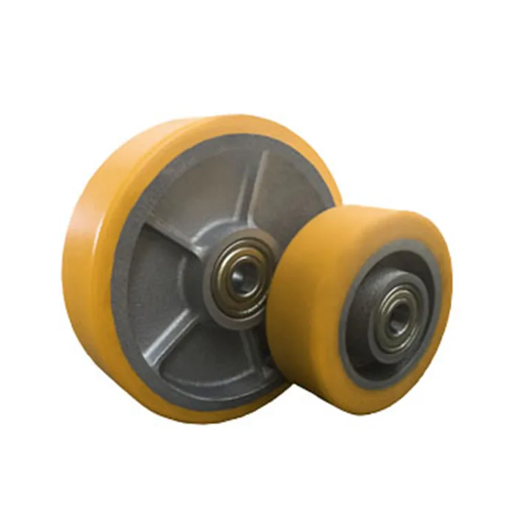 
POLYURETHANE WHEELS WITH CAST IRON CENTER 