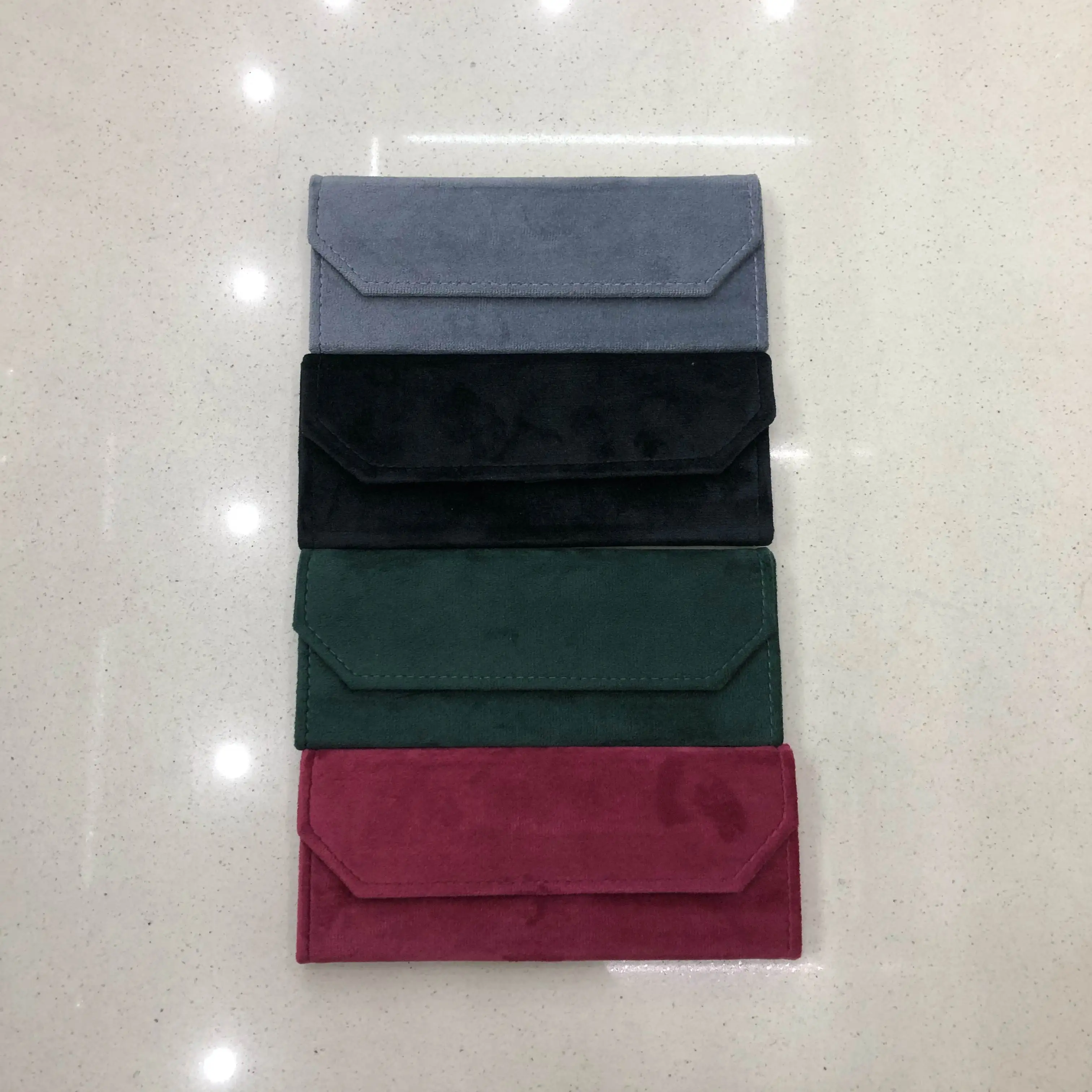 New Flannel Cardboard Triangle Eyewear Sun Glasses Case