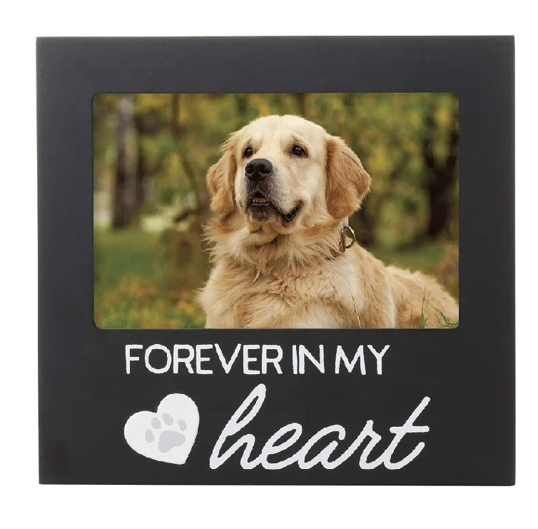 Dog or Cat Sympathy Gift Pet Loss Keepsake Photo Frame Forever In My Heart Pet Memorial Keepsake Picture Frame