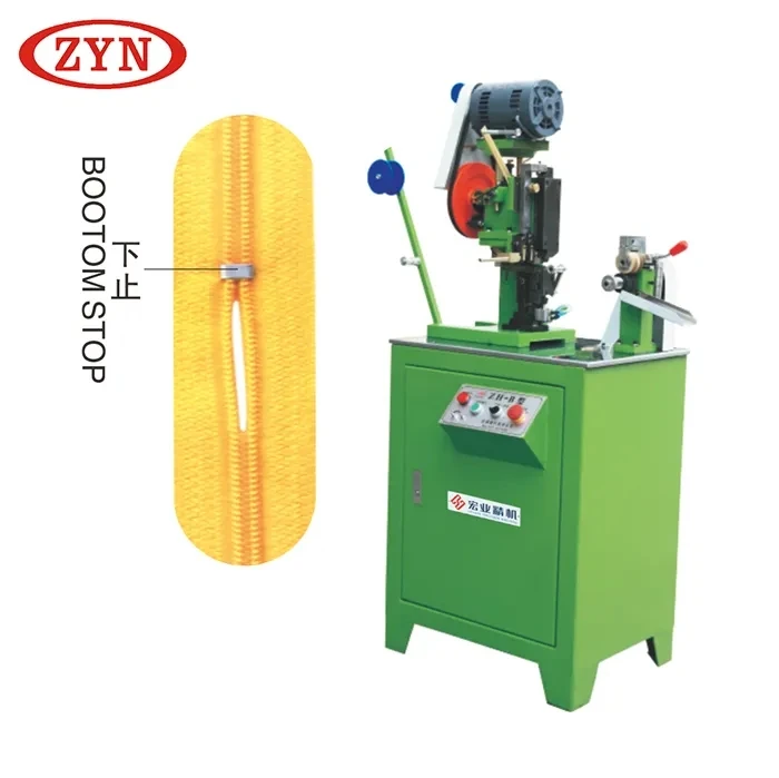 Automatic bottom stop machine(nylon zipper aluminum wire) zipper teeth installing lock sealing machine