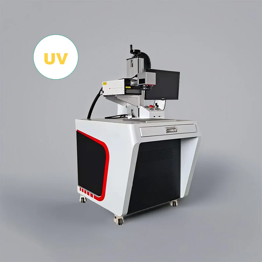 355nm flying laser uv marking lass engraving machine 3w 5w 10w laser marker for ID cards ceramic glass