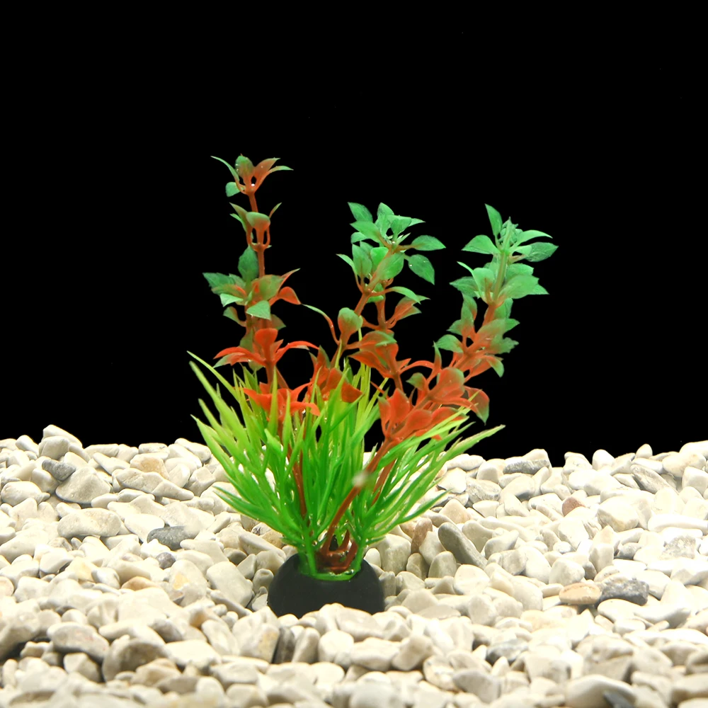 Fish Tank Decoration Aquatic Accessories Underwater Plastic Artificial Aquarium Plant Lifelike Design