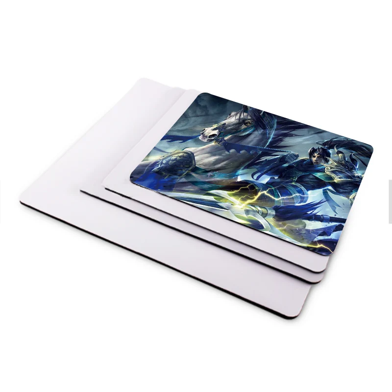 Large Blank White Plain Playmat Mousepad Sheet Yard Roll Bulk Mouse Pad Material For Sublimation Printing