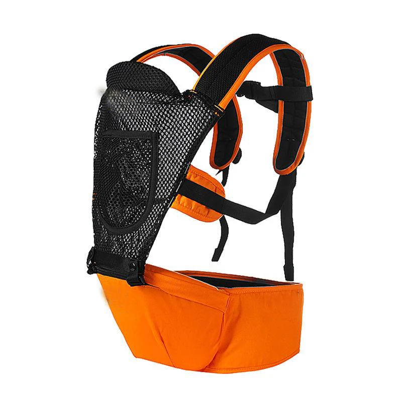 Brightbebe Ergonomic Adult Cotton Child Back Carry Wrap Ring Sling Baby Backpack Carrier For Hiking Baby Sling Carrier Newborn