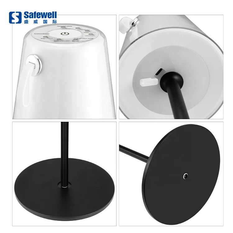 Rechargeable Floor Lamp Removable RGB Lamp Head Stepless Dimming Memory Function Floor Lamp Outdoor