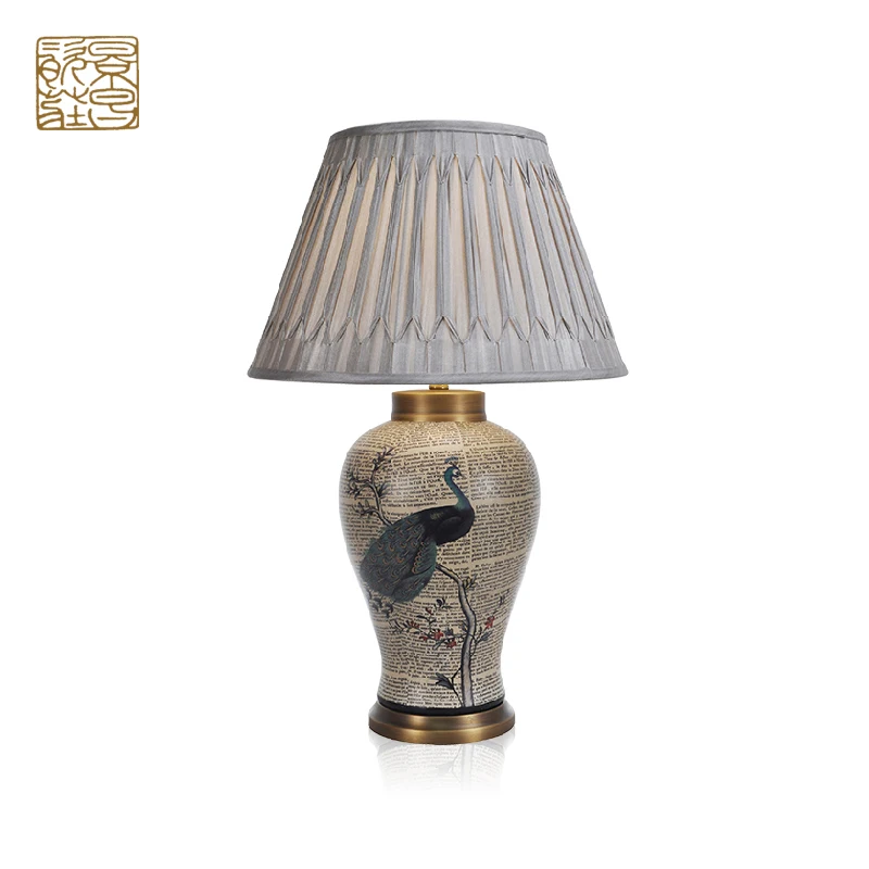 Modem design like blue stones quran table lamp