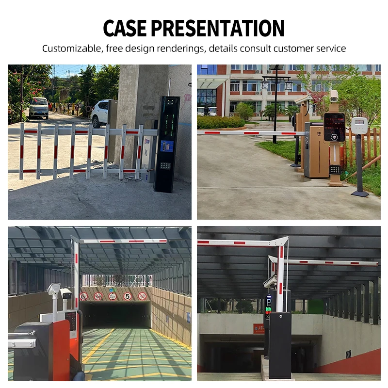 SWS Straight Boom Barrier Traffic Plastic Barrier Gate Automatic Car Parking Gate