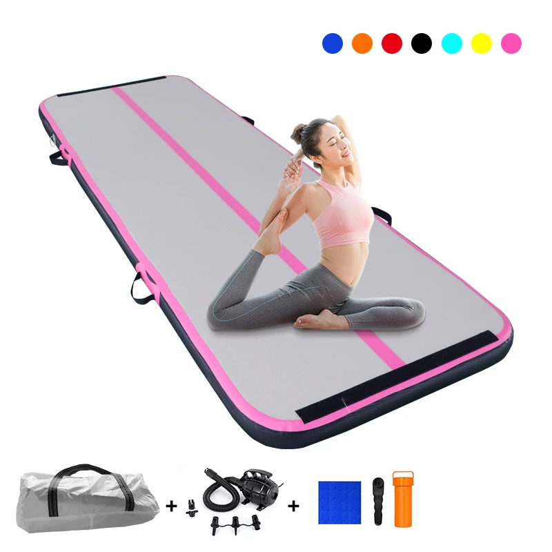 inflatable gymnastic mat air track for gymnastics with air pump for home use