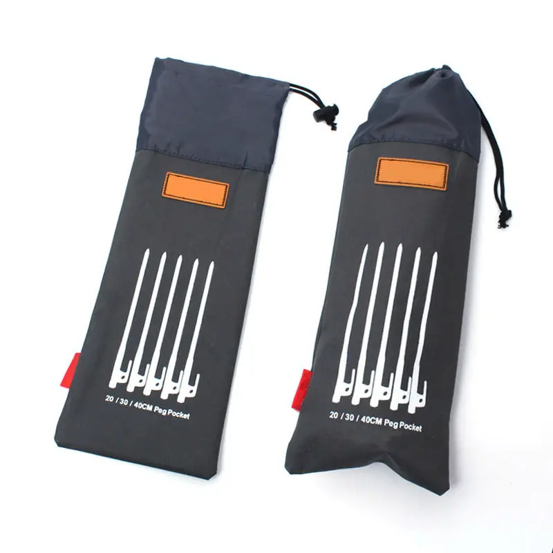 Canvas Tent Pegs Storage Bag Titanium Tent Nail Peg Bags Durable Pouch Holder Case